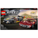 Lego Speed Champions 76903 Chevrolet Corvette C8.R racewagen en 1968 Chevrolet Corvette