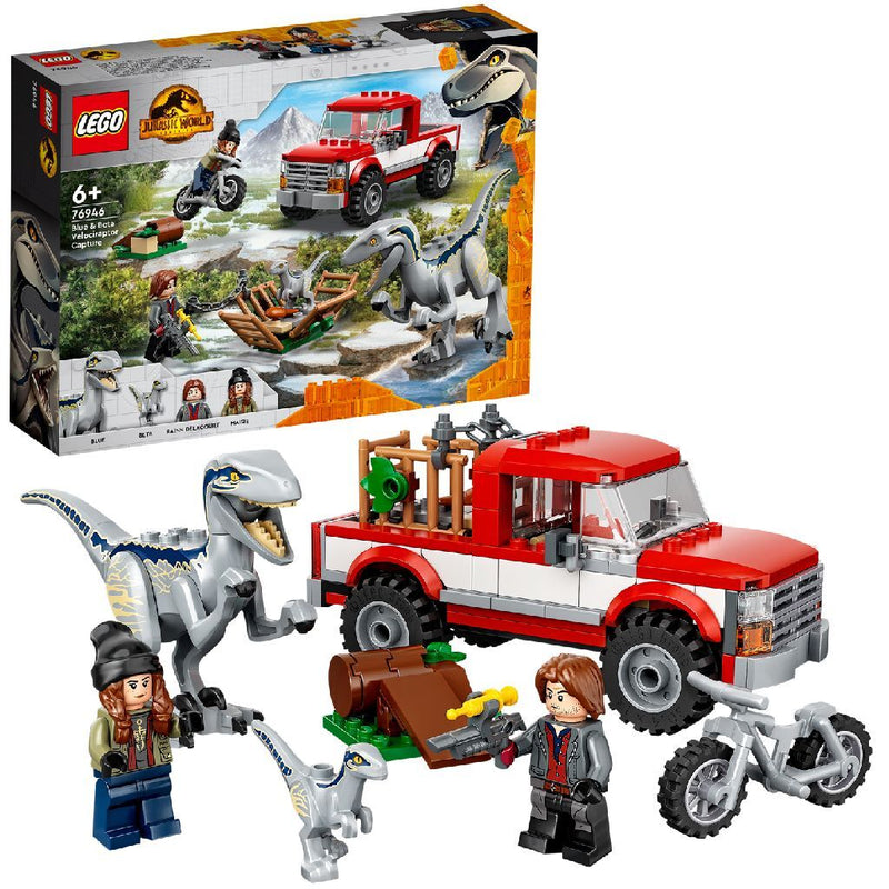 Lego Jurassic World 76946 Blue and Beta Velociraptor Capture