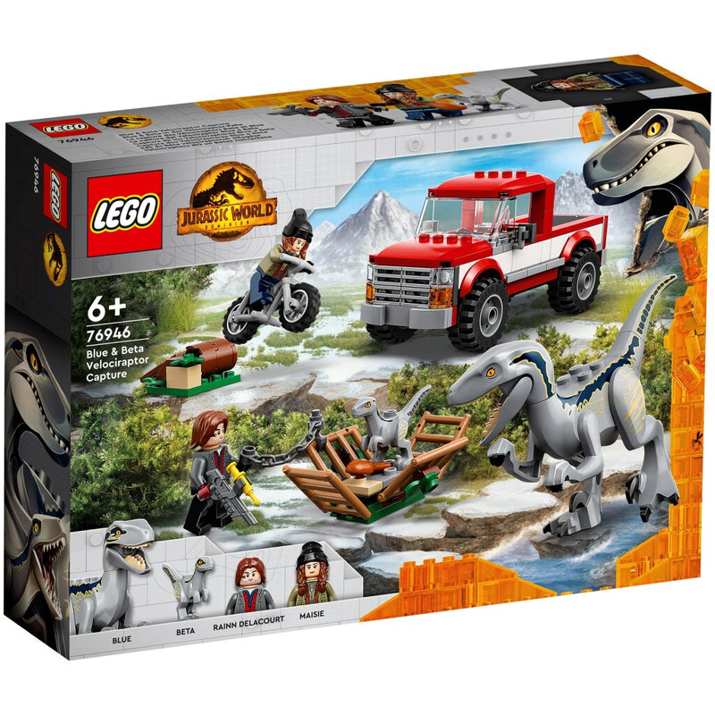 Lego Jurassic World 76946 Blue and Beta Velociraptor Capture