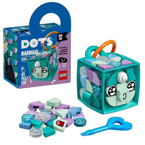 Lego DOTS 41928 Tassenhanger Narwal