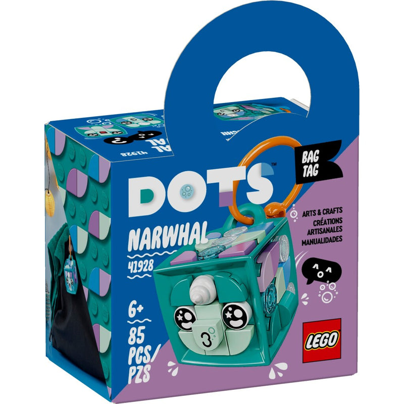 Lego DOTS 41928 Tassenhanger Narwal
