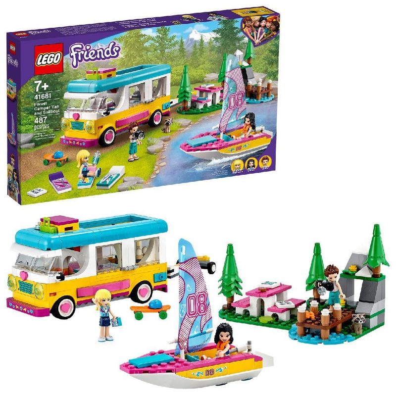 Lego Friends 41681 Boscamper en Zeilboot