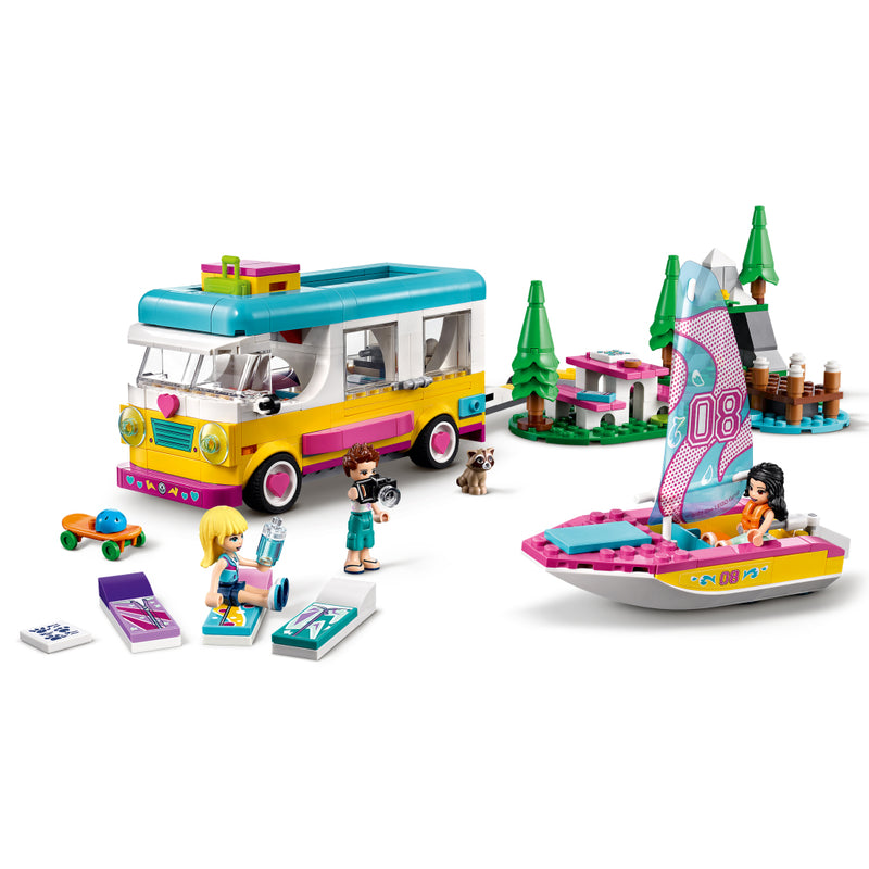 Lego Friends 41681 Boscamper en Zeilboot