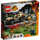 LEGO Jurassic 76951 Pyroraptor en Dilophosaurus Transport