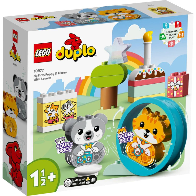 LEGO DUPLO 10977 Mijn Eerste Puppy & Kitten met Geluiden