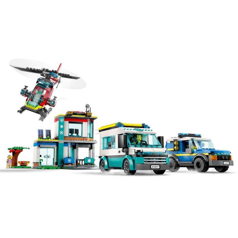 LEGO City Politie Hoofdkwartier van hulpdienstvoertuigen