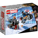 LEGO Super Heroes Black Widow  AND  Captain motoren