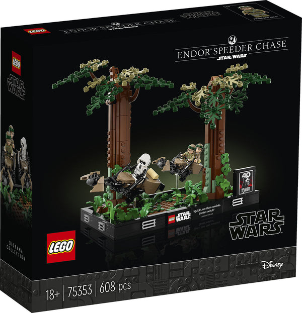 Lego Star Wars 75353 Endor Speeder Chase Diorama