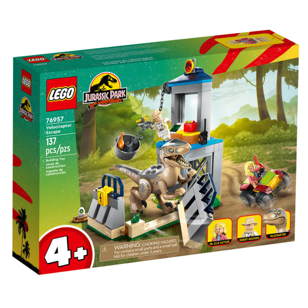 LEGO Jurassic World Velociraptor ontsnapping