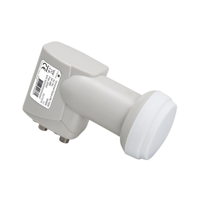 Triax TQDD Universal Quad LNB Wit/Grijs