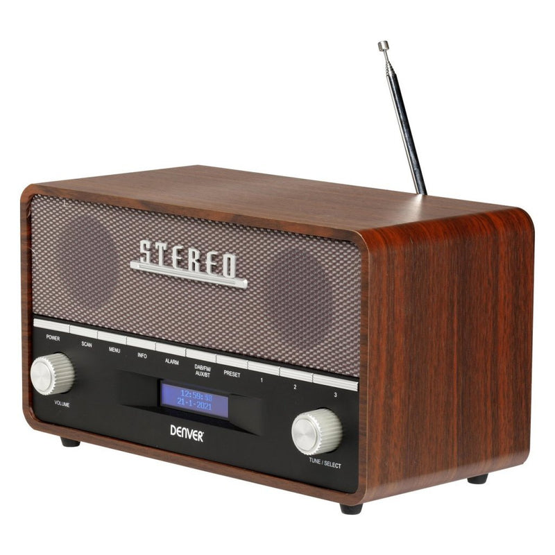Denver DAB-36 Retro Radio Hout/Bruin