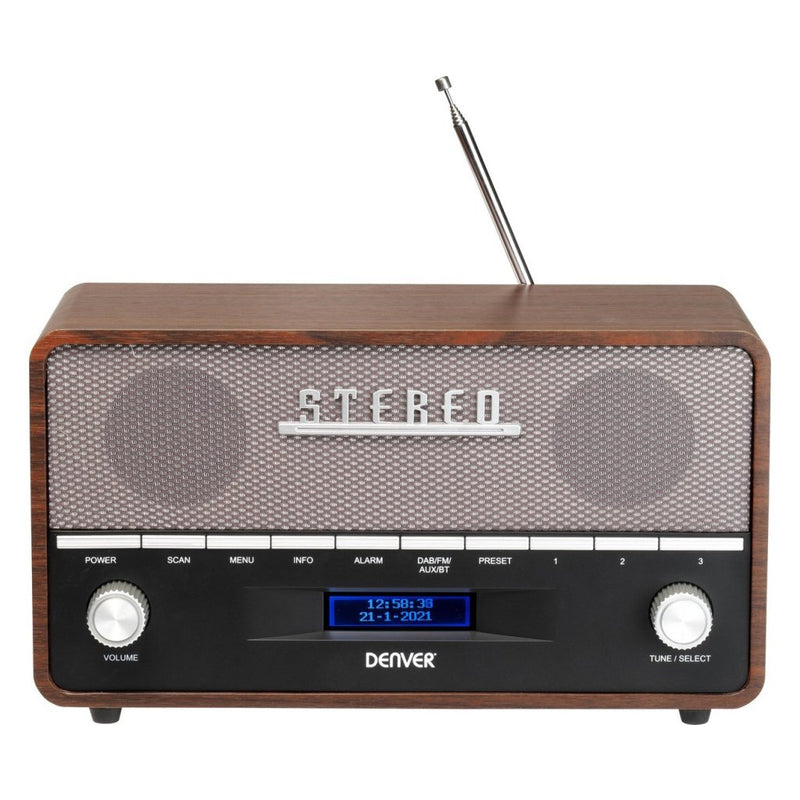 Denver DAB-36 Retro Radio Hout/Bruin