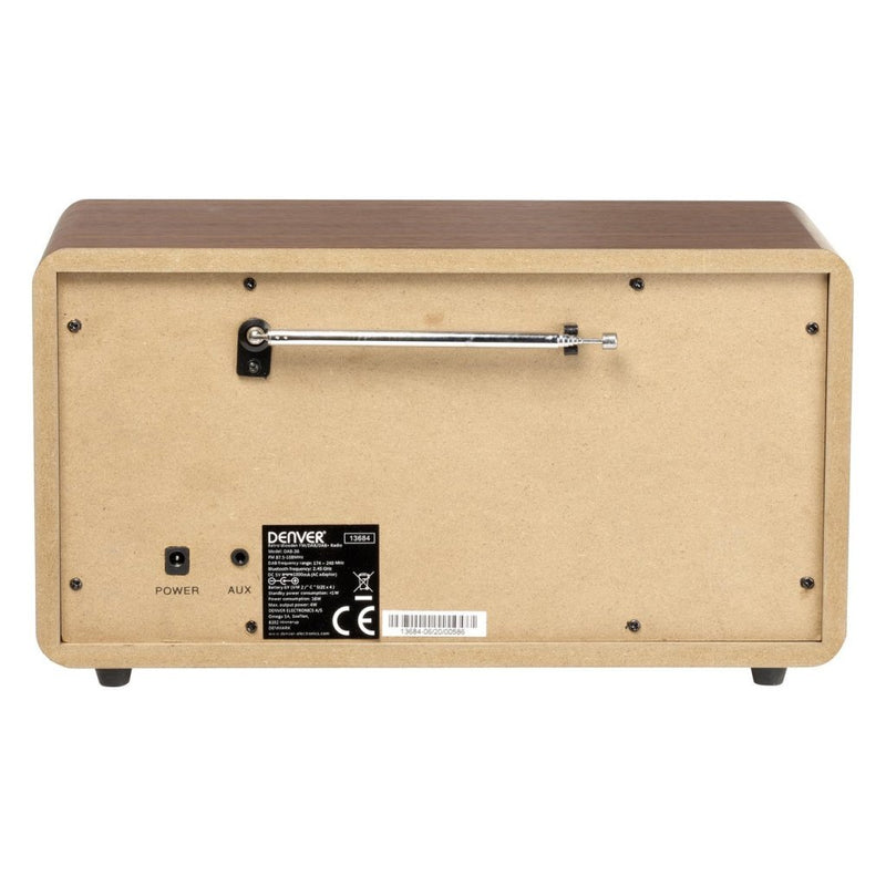 Denver DAB-36 Retro Radio Hout/Bruin