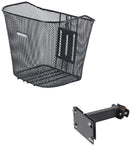 Fietsmand Basil Bremen 34 x 25 x 28 cm - inclusief vast montagesysteem - zwart