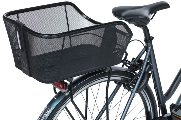 Fietsmand Basil Cento Tech Fiber WSL met bagagedragerbevestiging 21 liter 46 x 34 x 25  cm - solid