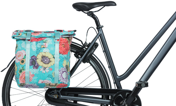 Dubbele fietstas Basil Bloom Field Double 35 liter 30 x 15 x 33 cm - sky blue