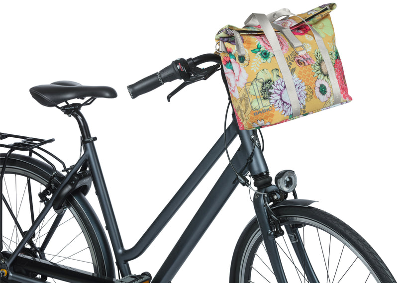 Fietstas Basil Bloom Field MIK (met KF-hook) 11 liter 29 x 15 x 28 cm - honey yellow