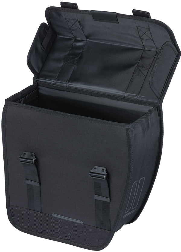 Fietstas Basil Tour Single Right 14 liter 34 x 14 x 34 cm - zwart