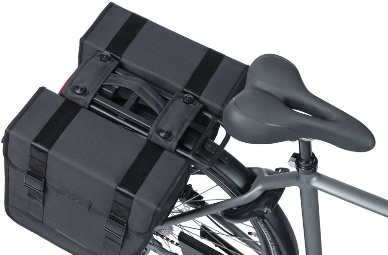 Dubbele fietstas Basil Tour Double MIK 28 liter 34 x 14 x 34 cm - zwart