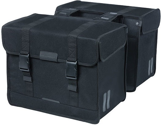 Dubbele fietstas Basil Kavan Eco Classic 68 liter 40 x 25 x 33 cm - zwart