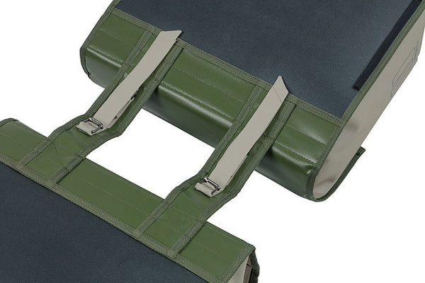 Dubbele fietstas Basil Urban Load 48-53 liter 40 x 17 x 46 cm - moss green/sand