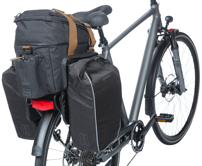 Bagagedragertas Basil Miles XL Pro MIK 9-36 liter 31 x 23 x 22 cm - black slate