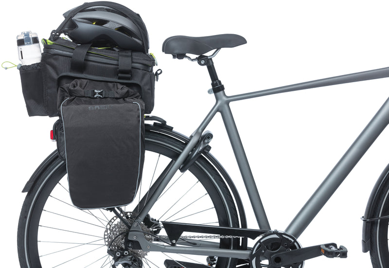 Bagagedragertas Basil Miles XL Pro MIK 9-36 liter 31 x 23 x 22 cm - black lime