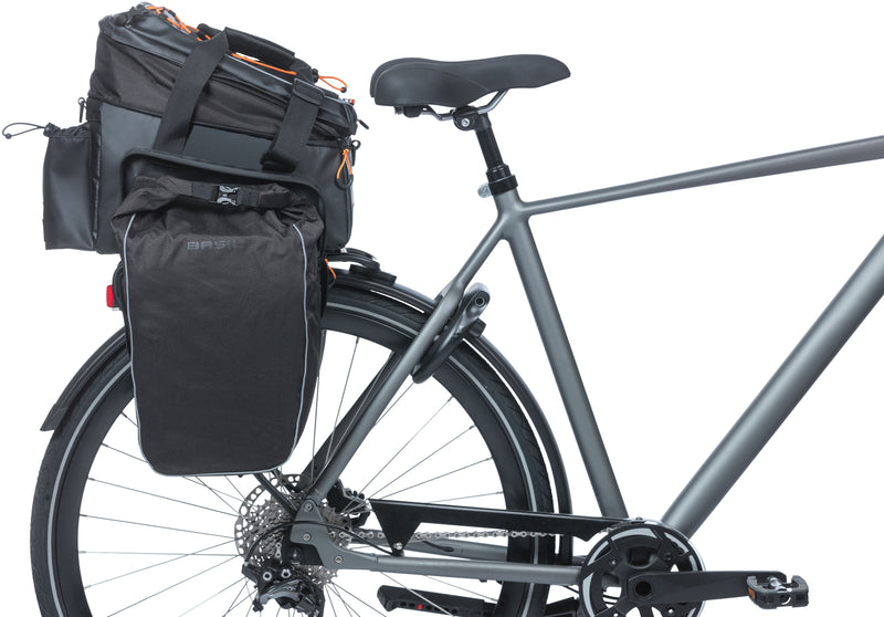 Bagagedragertas Basil Miles Tarpaulin XL Pro MIK 9-36 liter 31 x 23 x 20 cm - black orange