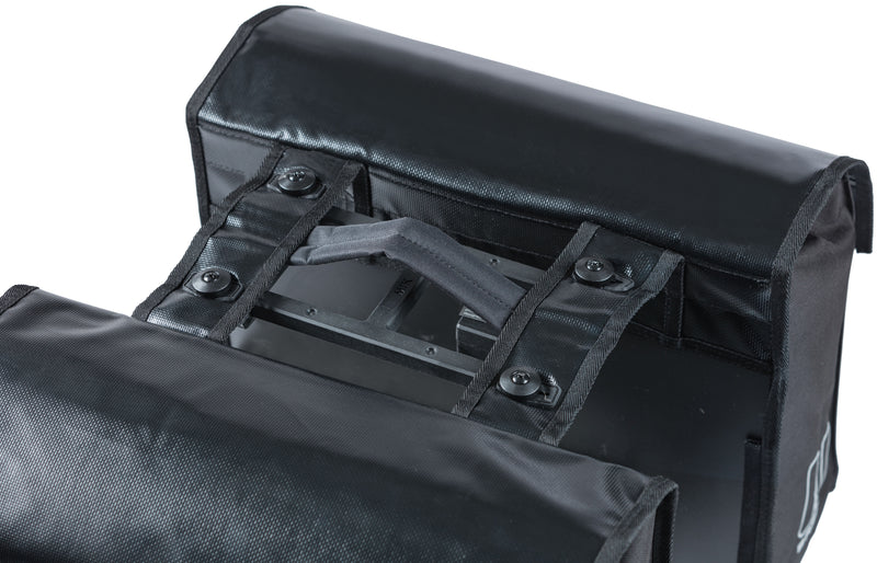 Dubbele fietstas Basil Urban Load MIK 48-53 liter 38 x 17 x 43 cm  - black/black