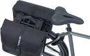 Dubbele fietstas Basil Forte MIK 35 liter 41 x 15 x 34 cm - zwart/zwart