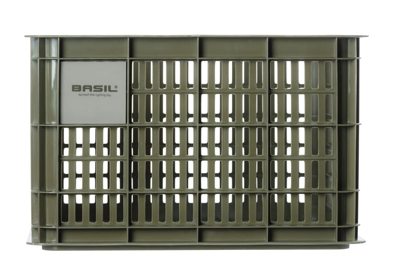 Fietskrat Basil Crate medium 27 liter 34 x 40 x 25 cm - moss green