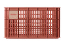 Fietskrat Basil Crate large 40 liter 34 x 49 x 27 cm - terra red