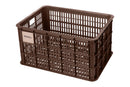 Fietskrat Basil Crate large 40 liter 34 x 49 x 27 cm - chocolate brown