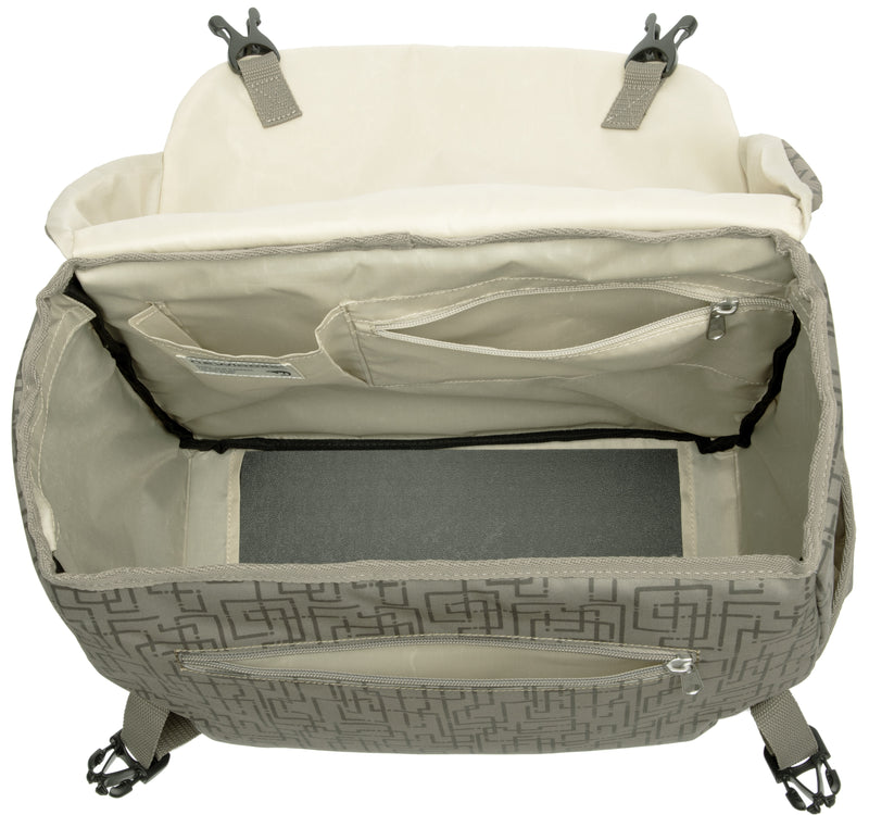 Enkele fietstas New Looxs Mondi Joy Single 18,5 liter 36 x 16 x 32 cm - ivy walnut