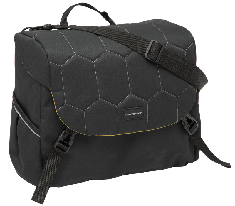Enkele fietstas New Looxs Mondi Joy Single 18,5 liter 36 x 16 x 32 cm - quilted black