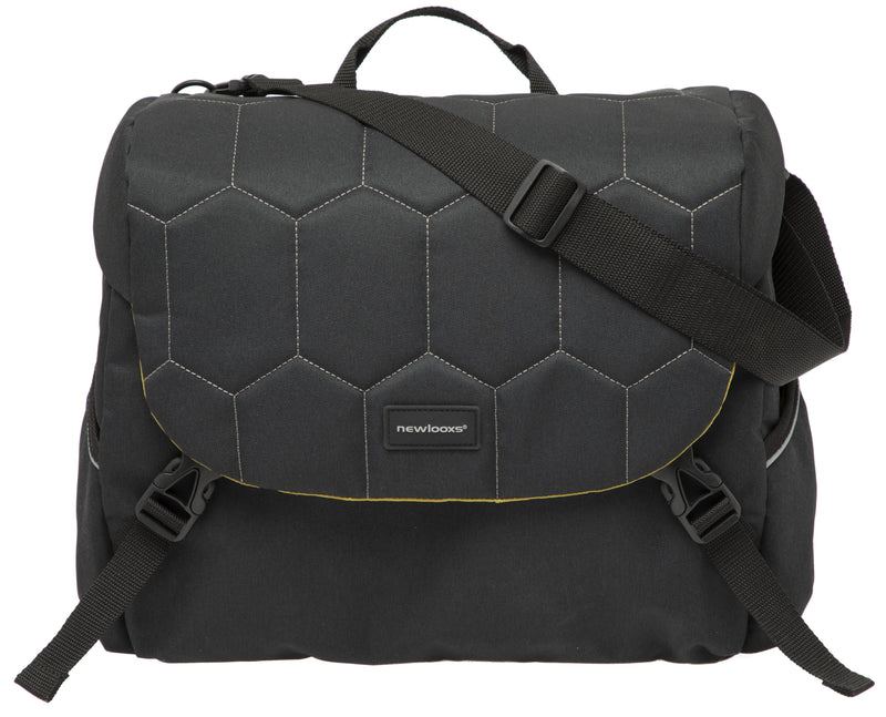 Enkele fietstas New Looxs Mondi Joy Single 18,5 liter 36 x 16 x 32 cm - quilted black