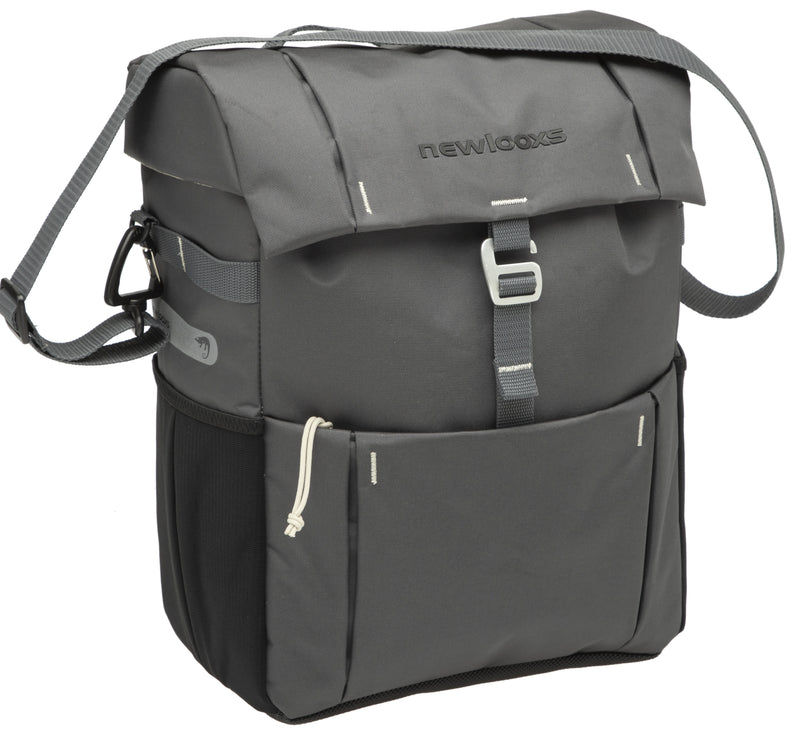 Enkele fietstas New Looxs Vigo Single 18,5 liter 31 x 15 x 40 cm - grijs