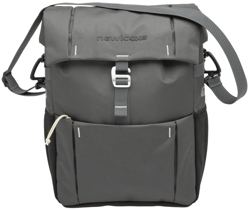 Enkele fietstas New Looxs Vigo Single 18,5 liter 31 x 15 x 40 cm - grijs