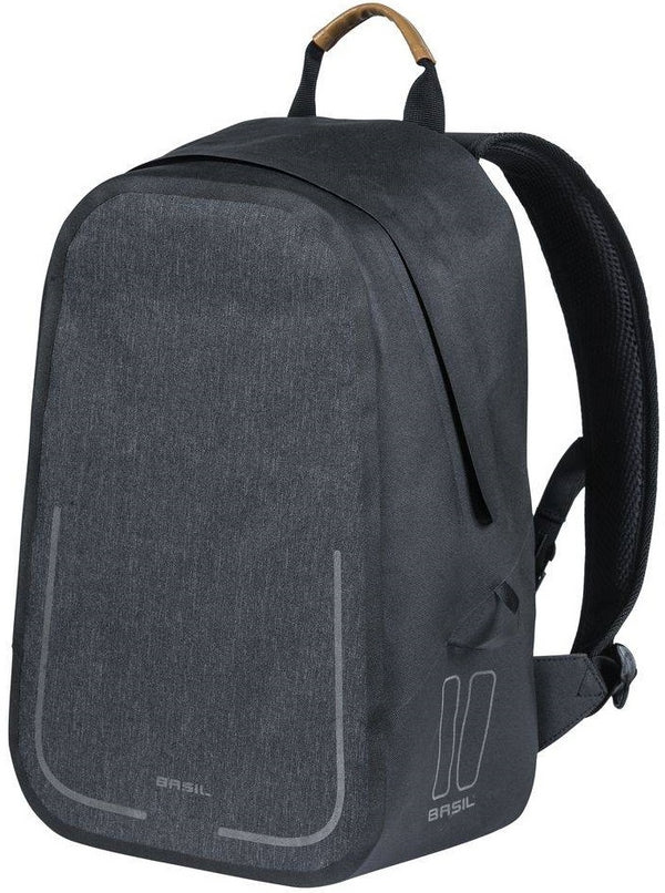 Fietsrugzak Basil Urban Dry Backpack 18 liter 27 x 16 x 45 cm - grijs