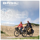 Dubbele fietstas Basil Miles Double Bag 34 liter 34 x 19 x 43 cm - zwart/grijs