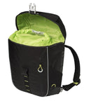 Fietsschoudertas Basil Miles Daypack 16 liter 33 x 17 x 41 cm zwart/lime-