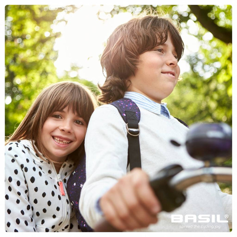 Dubbele fietstas Basil Stardust voor kinderfiets 20 liter 32 x 15 x 34 cm - nightshade