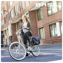 Dubbele fietstas Basil Forte 35 liter 41 x 15 x 34 cm - marineblauw / zwart