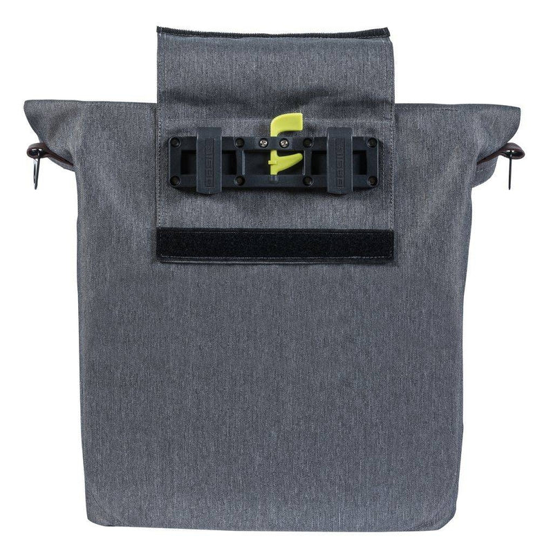 Fietstas Basil City Shopper 14-16 liter 30 x 18 x 49 cm - grijs