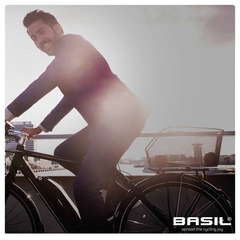 Fietsmand Basil Icon M 40 x 33 x 25 cm - zwart