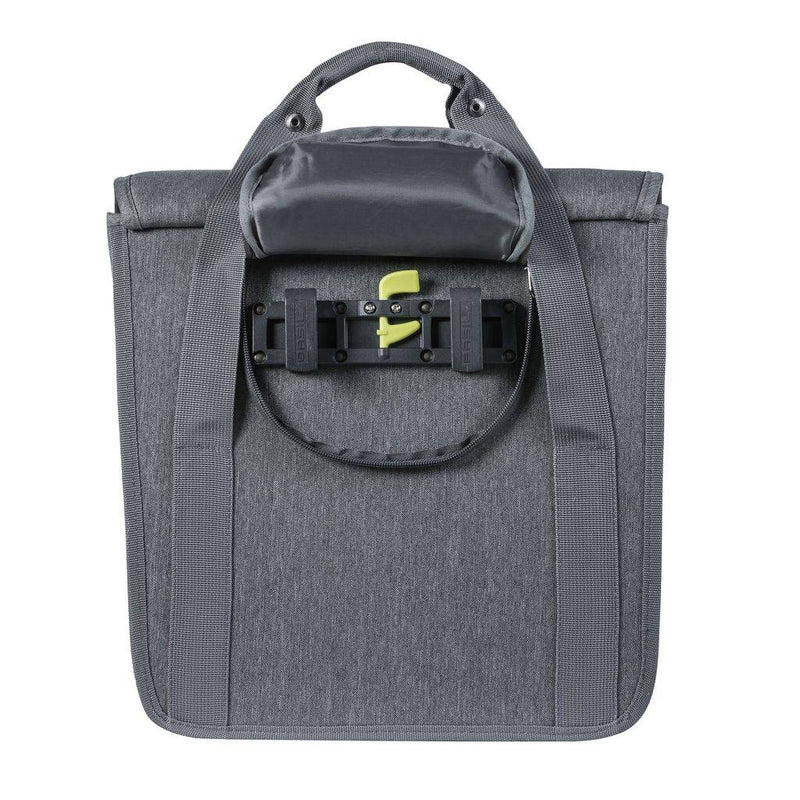 Fietstas Basil GO Single Bag 16 liter 33 x 17 x 41 cm - grijs