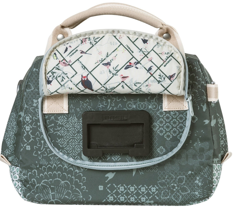 Stuurtas Basil Bohème City Bag 8 liter 32 x 12 x 23 cm - groen