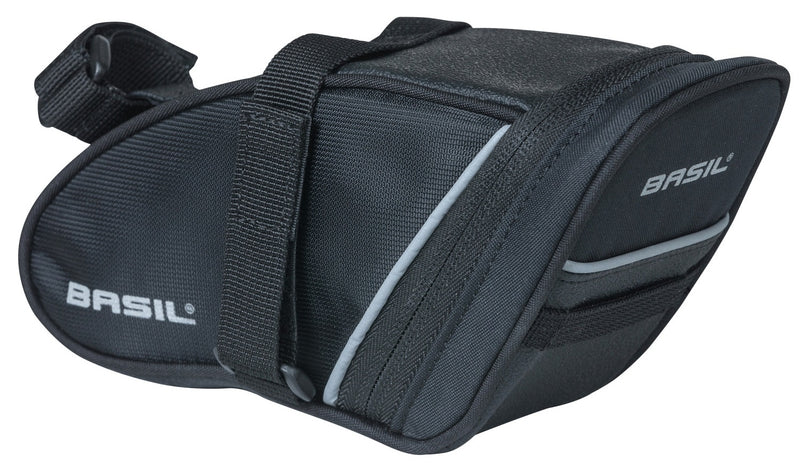 Zadeltas Basil Sport Design Wedge 1 liter 23 x 6 x 18 cm - zwart