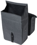 Dubbele fietstas Basil Urban Dry 50 liter 36 x 17 x 42 cm - charcoal melee