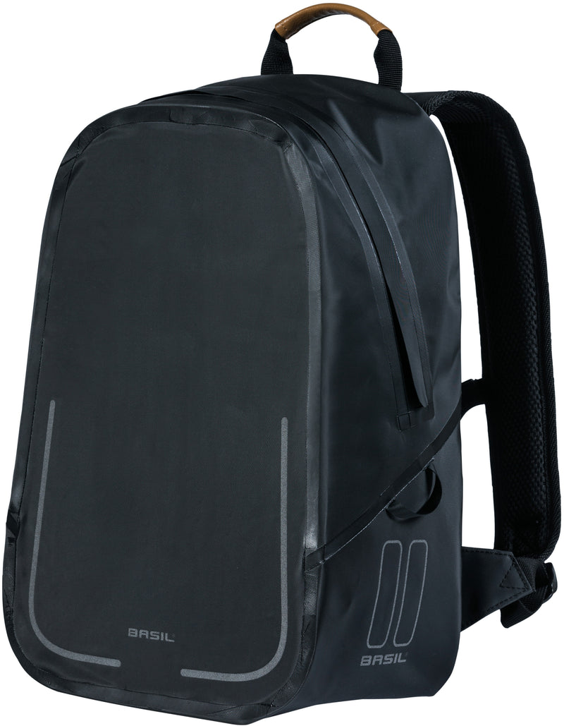Fietsrugzak Basil Urban Dry Backpack 18 liter 27 x 16 x 45 cm - mat zwart
